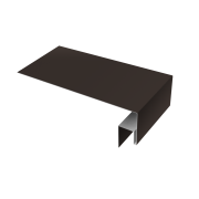 Планка околооконная сложная БХ new 200х50х27 0,5 Satin с пленкой RR 32 темно-коричневый (2м)