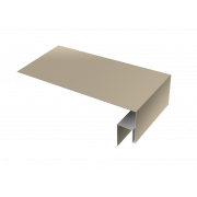 Планка околооконная сложная БХ new 200х50х27 0,5 Satin с пленкой RAL 1015 светлая слоновая кость (2м)