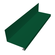 Планка примыкание нижнее к трубе для Кликфальц Pro 0,45 PE с пленкой RAL 6005 зеленый мох (2м)