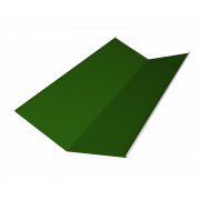 Планка ендовы нижней 300х300 0,45 PE с пленкой RAL 6002 лиственно-зеленый (3м)