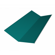 Планка ендовы нижней 300х300 0,45 PE с пленкой RAL 5021 водная синь (3м)