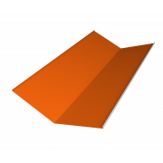 Планка ендовы нижней 300х300 0,45 PE с пленкой RAL 2004 оранжевый (3м)