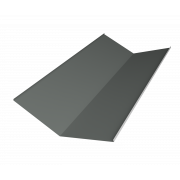 Планка ендовы нижней 300х300 0,45 PE с пленкой RAL 7005 мышино-серый (2м)