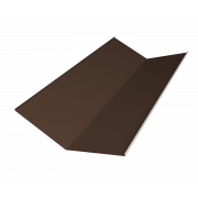 Планка ендовы нижней 300х300 0,5 Satin Matt RAL 8017 шоколад (2м)