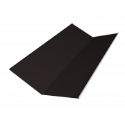 Планка ендовы нижней 300х300 0,5 Satin Matt RAL 9005 черный (3м)