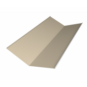 Планка ендовы нижней 300х300 0,5 Satin с пленкой RAL 1015 светлая слоновая кость (3м)