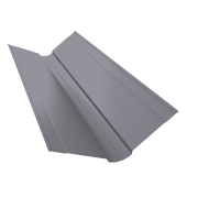 Планка ендовы верхней фигурной 150x150 0,45 Drap TX RAL 7004 сигнальный серый (2м)