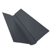 Планка ендовы верхней фигурной 150x150 0,5 Satin Matt RAL 7016 антрацитово-серый (2м)