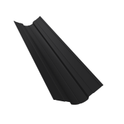 Планка ендовы верхней фигурной 70x70 0,45 Drap TX RAL 9005 черный (3м)