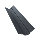 Планка ендовы верхней фигурной 70x70 0,45 Drap TX RAL 7024 мокрый асфальт (2м)