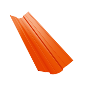 Планка ендовы верхней фигурной 70x70 0,45 PE с пленкой RAL 2004 оранжевый (3м)