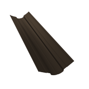 Планка ендовы верхней фигурной 70x70 0,5 Satin Matt RR 32 темно-коричневый (2м)