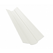 Планка ендовы верхней фигурной 70x70 0,5 Satin с пленкой RAL 9003 сигнальный белый (2м)