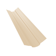 Планка ендовы верхней фигурной 70x70 0,5 Satin с пленкой RAL 1015 светлая слоновая кость (2м)