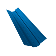 Планка ендовы верхней фигурной 70x70 0,5 Satin с пленкой RAL 5005 сигнальный синий (3м)