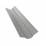 Планка ендовы верхней фигурной 70x70 0,5 Satin с пленкой RAL 9006бело-алюминиевый (3м)
