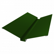 Планка ендовы верхней 115х30х115 0,45 PE с пленкой RAL 6002 лиственно-зеленый (3м)