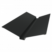 Планка ендовы верхней 115х30х115 0,45 PE с пленкой RAL 7016 антрацитово-серый (3м)