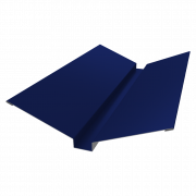 Планка ендовы верхней 115х30х115 0,45 PE с пленкой RAL 5002 ультрамариново-синий (2м)