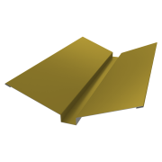 Планка ендовы верхней 115х30х115 0,45 PE с пленкой RAL 1018 цинково-желтый (3м)