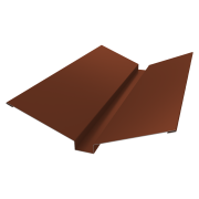 Планка ендовы верхней 115х30х115 0,5 Satin Matt RAL 8004 терракота (2м)