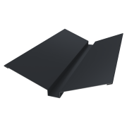 Планка ендовы верхней 115х30х115 0,5 Satin Matt RAL 7024 мокрый асфальт (2м)