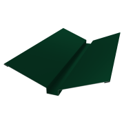 Планка ендовы верхней 115х30х115 0,5 Satin Matt RAL 6005 зеленый мох (2м)