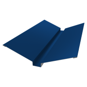 Планка ендовы верхней 115х30х115 0,5 Satin с пленкой RAL 5005 сигнальный синий (2м)