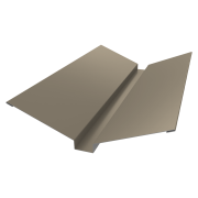 Планка ендовы верхней 115х30х115 0,5 Satin с пленкой RAL 1015 светлая слоновая кость (2м)