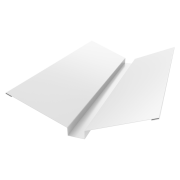 Планка ендовы верхней 115х30х115 0,5 Satin с пленкой RAL 9003 сигнальный белый (3м)