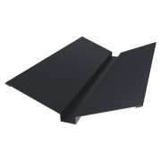 Планка ендовы верхней 115х30х115 0,5 Satin с пленкой RAL 7024 мокрый асфальт (2м)