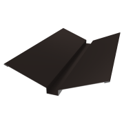 Планка ендовы верхней 115х30х115 0,5 Satin с пленкой RR 32 темно-коричневый (2м)