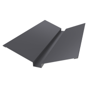 Планка ендовы верхней 115х30х115 0,5 Satin с пленкой RAL 7004 сигнальный серый (3м)