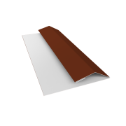 Планка финишная БХ new 0,45 PE с пленкой RAL 3009 оксидно-красный (3м)