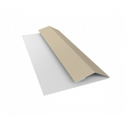 Планка финишная БХ new 0,5 Satin с пленкой RAL 1015 светлая слоновая кость (2м)