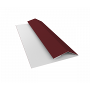 Планка финишная БХ new 0,5 Satin с пленкой RAL 3005 красное вино (3м)