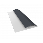 Планка финишная БХ new 0,5 Satin с пленкой RAL 7024 мокрый асфальт (3м)