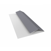 Планка финишная БХ new 0,5 Satin с пленкой RAL 7004 сигнальный серый (3м)