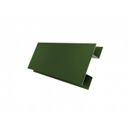 Планка H-образная БХ new 0,45 PE с пленкой RAL 6002 лиственно-зеленый (3м)