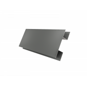 Планка H-образная БХ new 0,45 PE с пленкой RAL 7005 мышино-серый (3м)