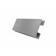 Планка H-образная БХ new 0,45 PE с пленкой RAL 7004 сигнальный серый (2м)