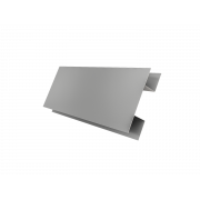 Планка H-образная БХ new 0,45 PE с пленкой RAL 9006бело-алюминиевый (3м)