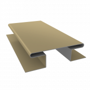 Планка H-образная стыковочная сложная 0,4 PE с пленкой RAL 1014 слоновая кость (3м)