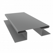 Планка H-образная стыковочная сложная 0,5 Satin с пленкой RAL 9006бело-алюминиевый (3м)