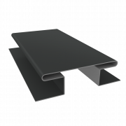 Планка H-образная стыковочная сложная 0,5 Satin Matt TX RAL 7016 антрацитово-серый (2м)