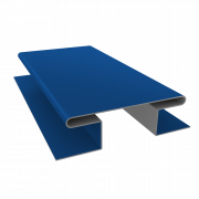 Планка H-образная стыковочная сложная 0,5 Satin с пленкой RAL 5005 сигнальный синий (2м)