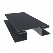 Планка H-образная стыковочная сложная 0,5 Satin с пленкой RAL 7024 мокрый асфальт (2м)