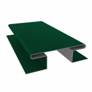Планка H-образная стыковочная сложная 0,5 Satin Matt RAL 6005 зеленый мох (2м)