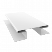 Планка H-образная стыковочная сложная 0,5 Satin с пленкой RAL 9003 сигнальный белый (3м)