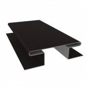 Планка H-образная стыковочная сложная 0,5 Satin Matt TX RAL 9005 черный (2м)